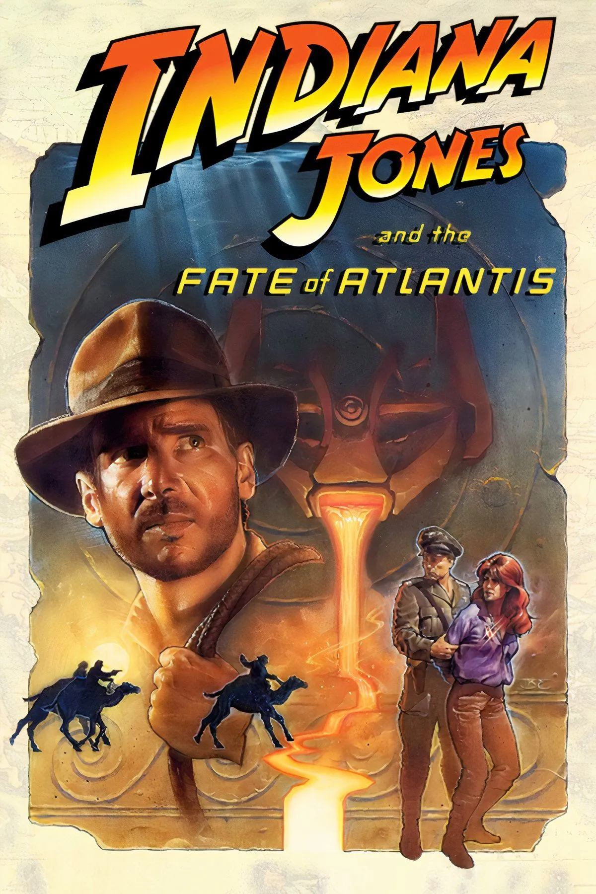 Indiana Jones đang giải đố trong game phiêu lưu điểm-và-click Fate of Atlantis.