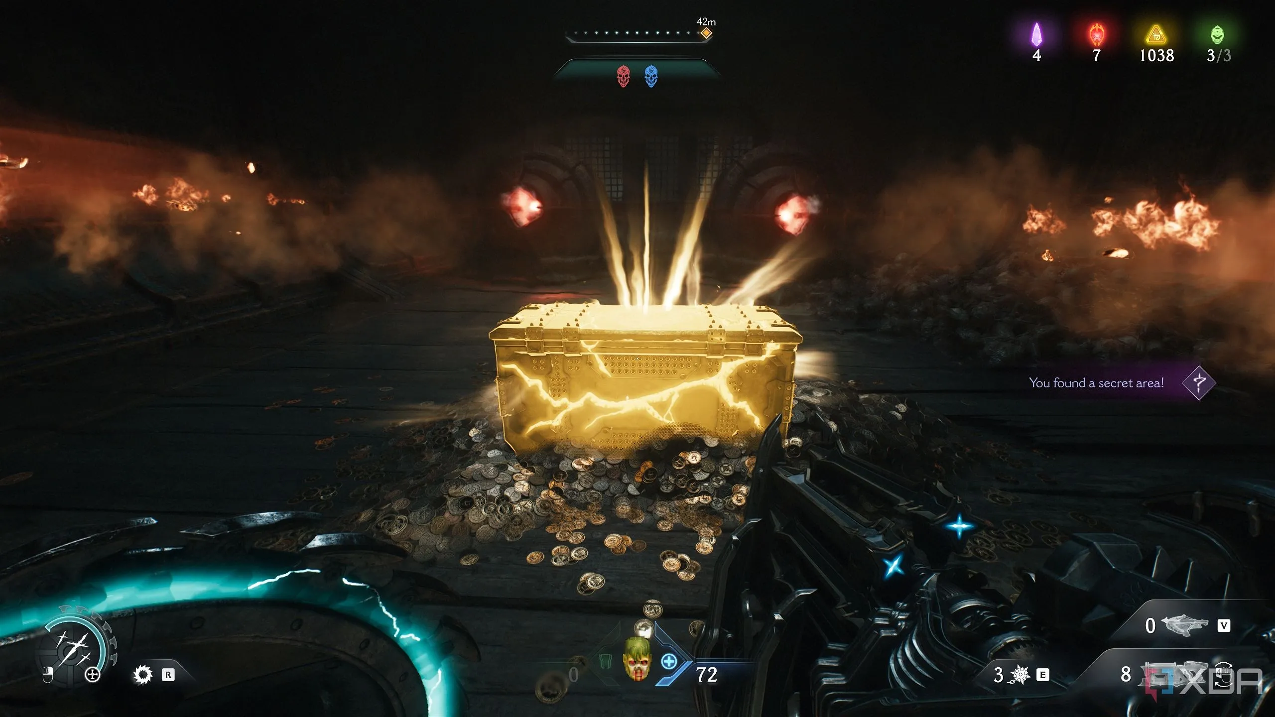 Khu vực bí mật 10 và rương vàng cuối cùng trong Chapter 19 Doom: The Dark Ages