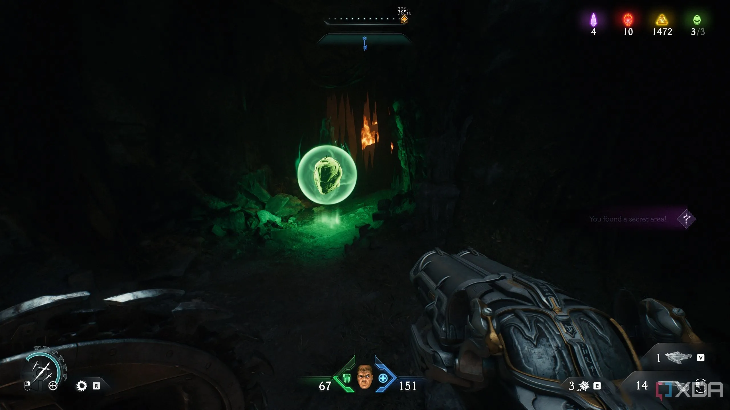 Khu vực bí mật 8 và một Life Sigil trong Chapter 20 Doom The Dark Ages
