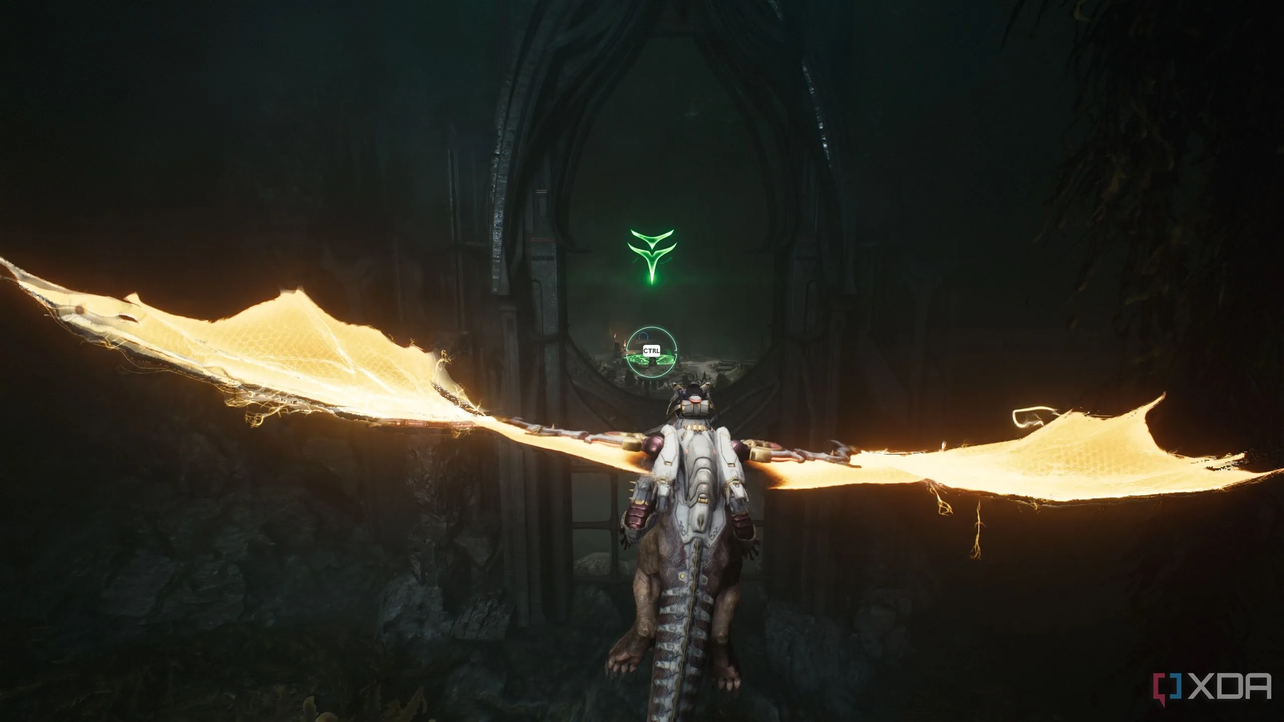 Khu vực hạ cánh bí mật đầu tiên với Sentinel Shrine trong Chương 14 của Doom: The Dark Ages.