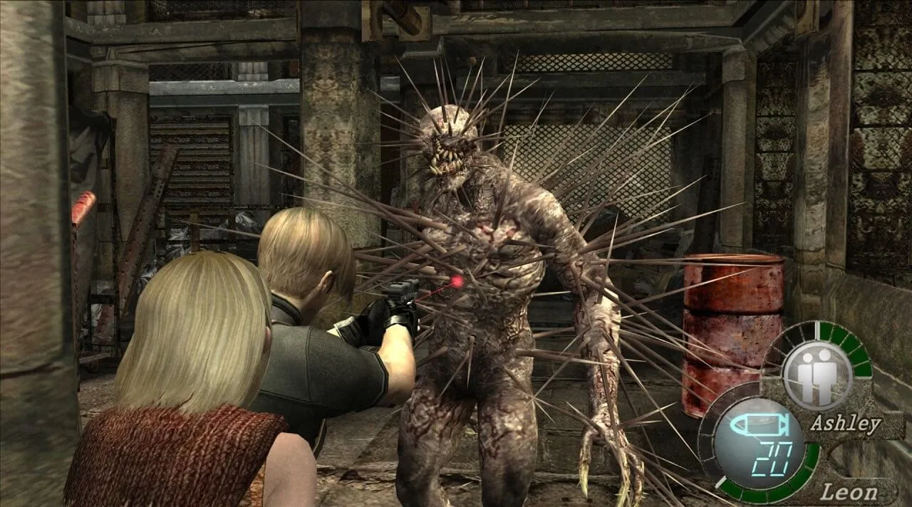Leon S. Kennedy và Ashley Graham trong Resident Evil 4 HD