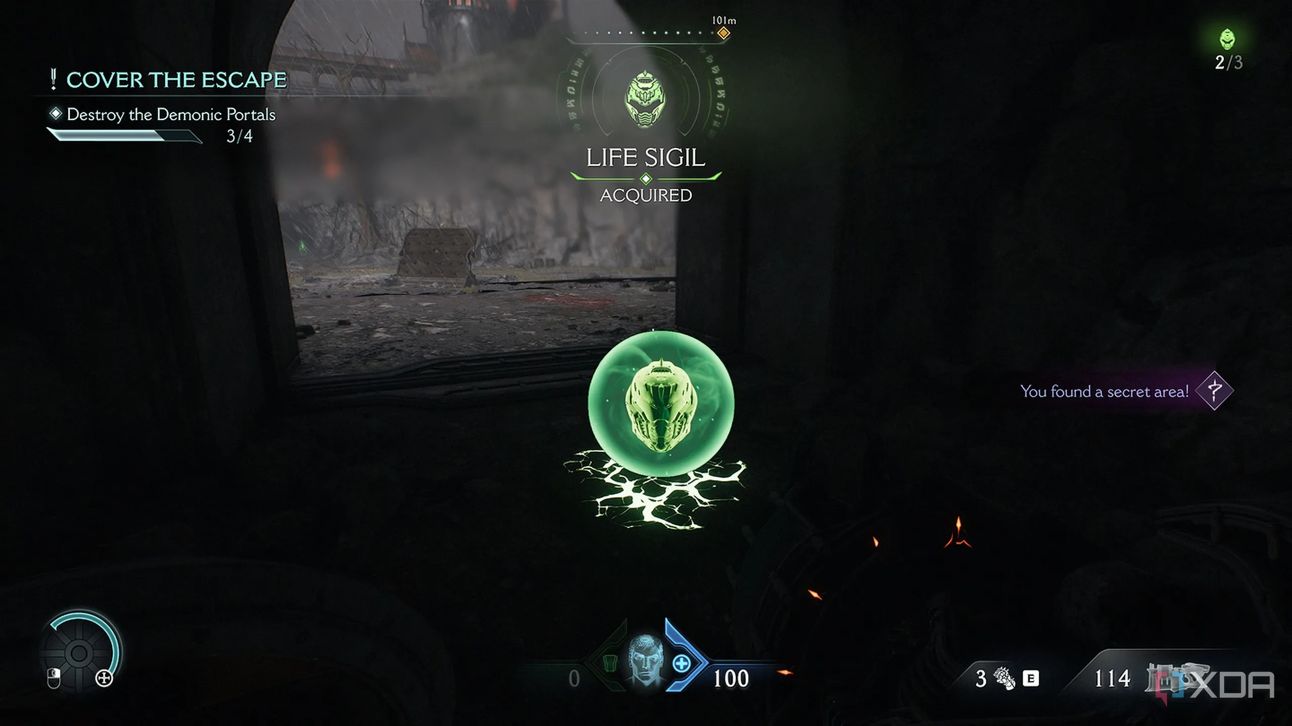 Life Sigil thứ hai được mở khóa sau khi dùng Purple Keycard trong Làng Khalim