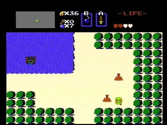 Link, nhân vật chính của The Legend of Zelda, đang khám phá thế giới Hyrule rộng lớn trong game hành động phiêu lưu cổ điển của Nintendo.