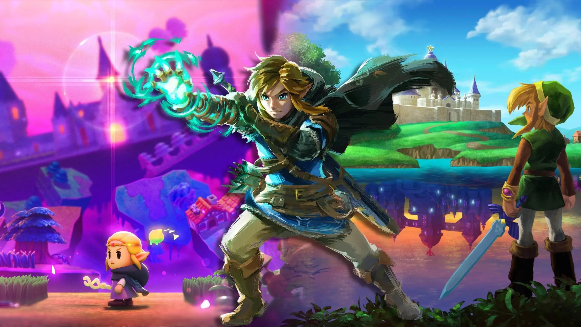 Link và Zelda từ một số game Legend of Zelda hay nhất