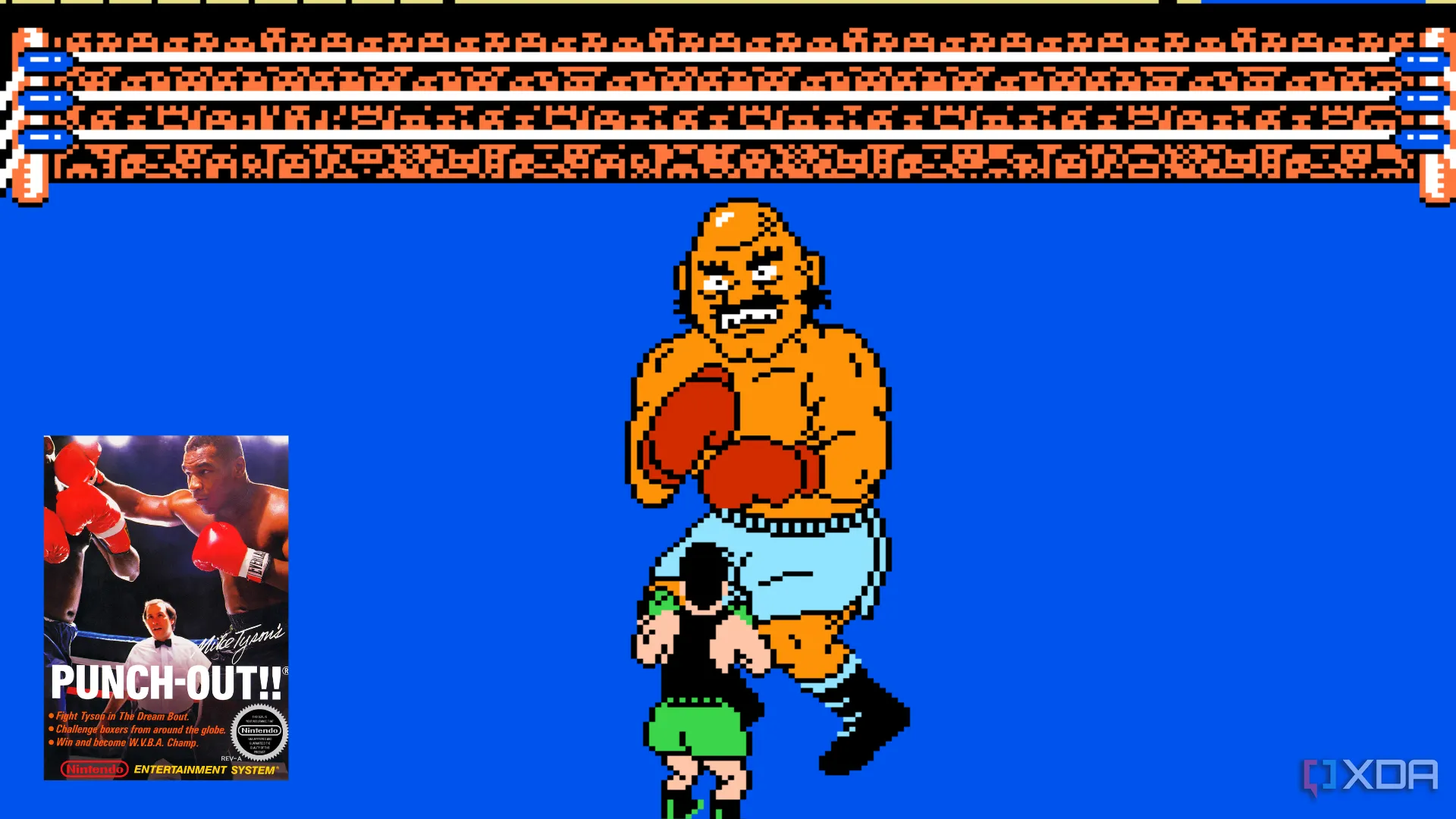 Little Mac chiến đấu với Bald Bull trong Punch-Out! NES