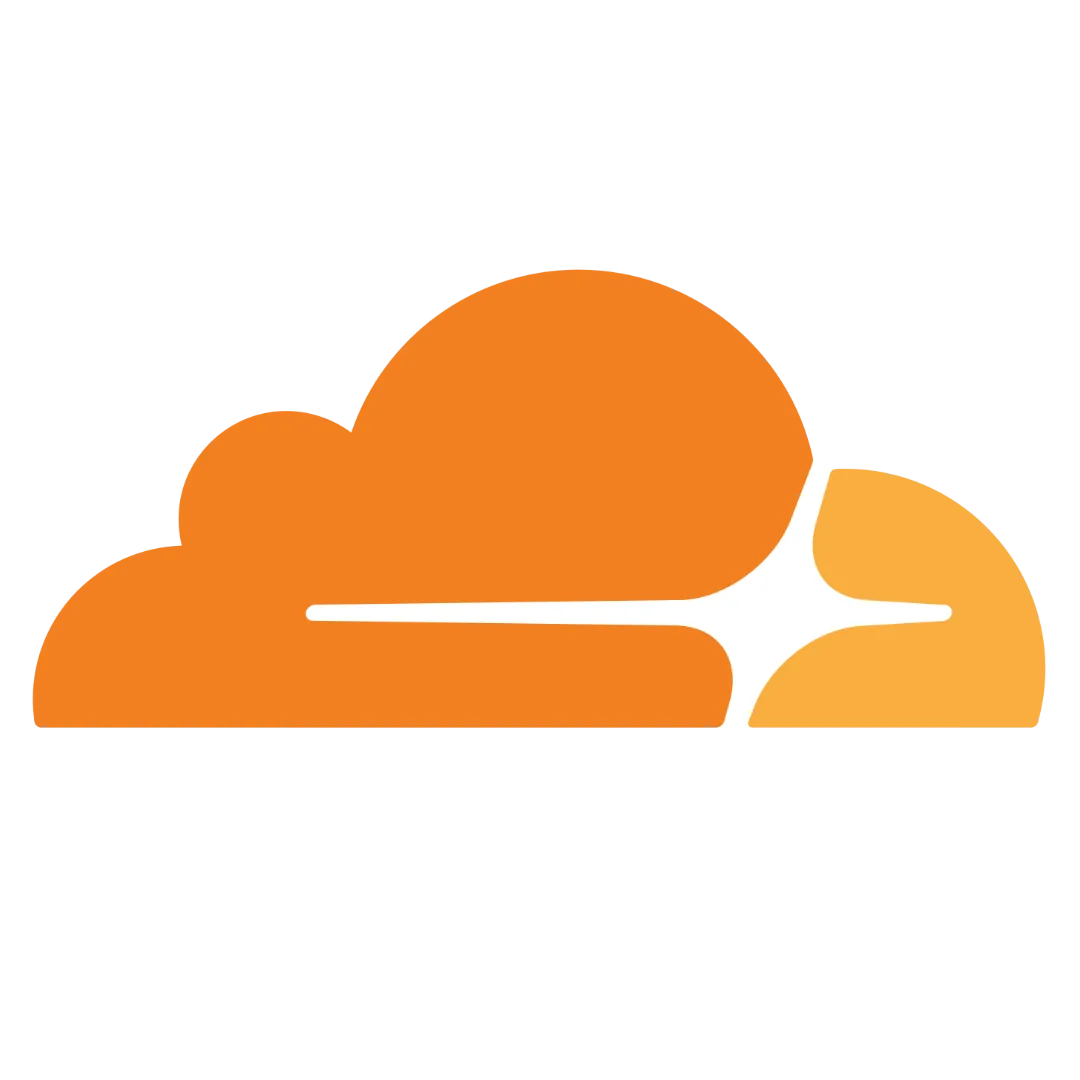 Logo Cloudflare đại diện cho dịch vụ Cloudflare Tunnel dễ cấu hình và bảo mật