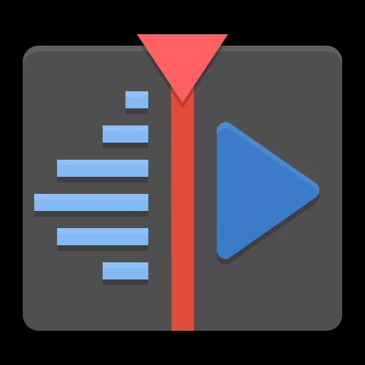 Logo của Kdenlive, phần mềm chỉnh sửa video mã nguồn mở miễn phí.
