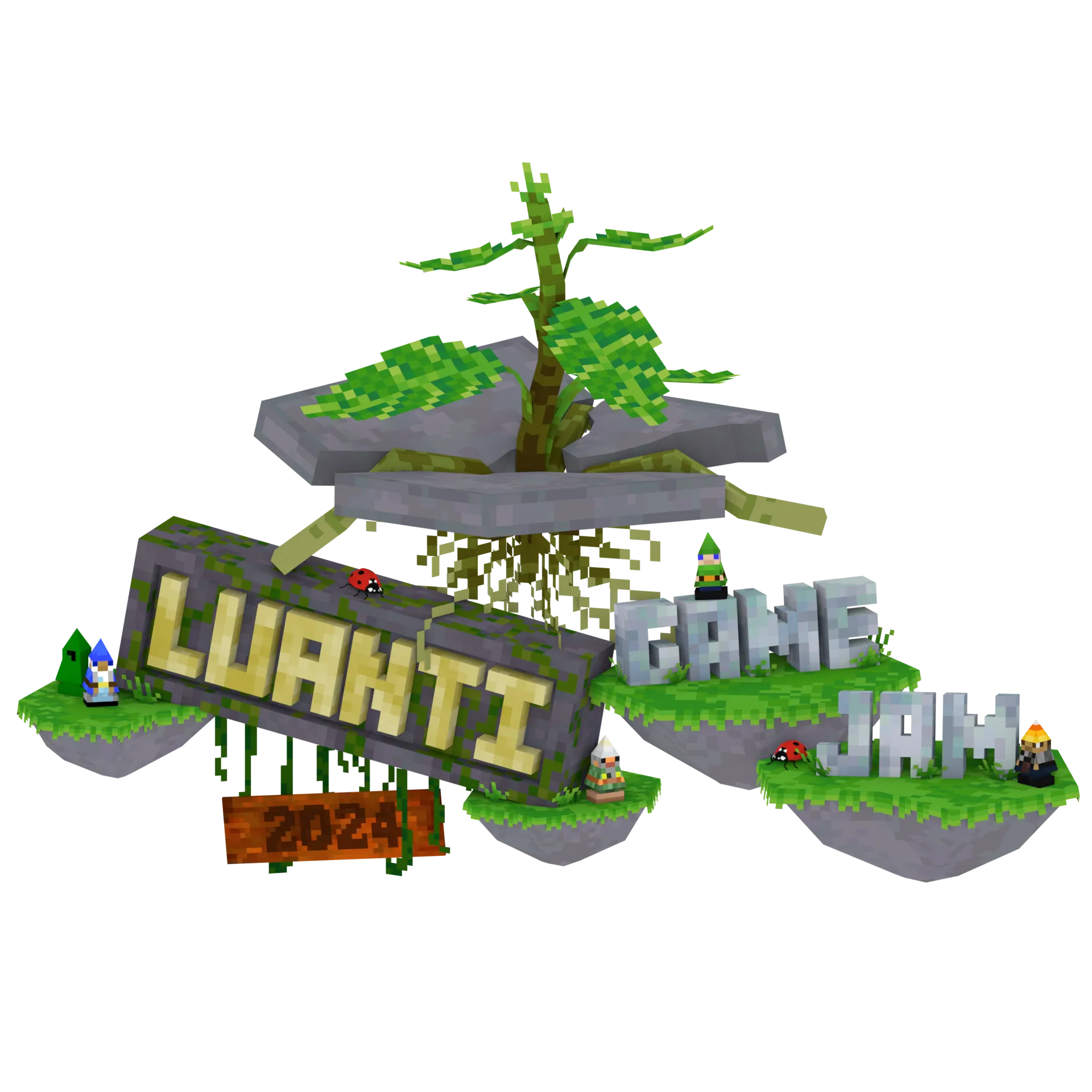Logo game sandbox mã nguồn mở Luanti (Minetest)