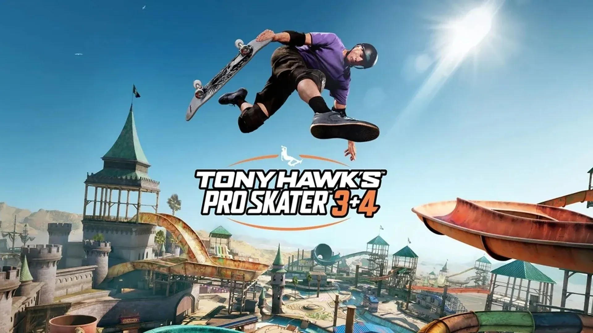 Logo game Tony Hawk's Pro Skater 3+4, biểu tượng cho sự trở lại của huyền thoại game trượt ván