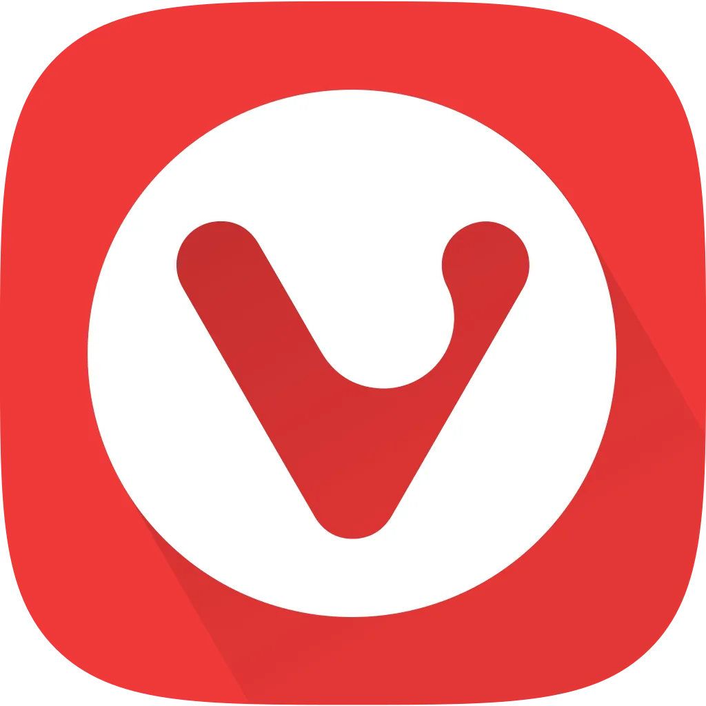 Logo trình duyệt Vivaldi với biểu tượng chữ V cách điệu