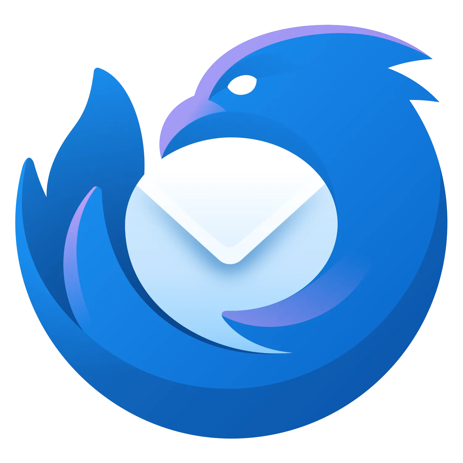 Logo ứng dụng email mã nguồn mở Thunderbird phiên bản 2023