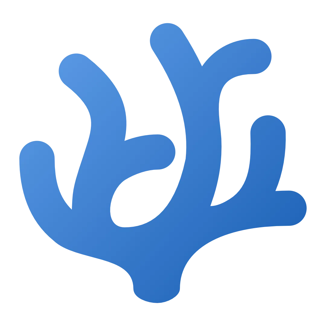 Logo VSCodium màu xanh dương nhạt với biểu tượng hình khối lập phương, tượng trưng cho một trình soạn thảo mã nguồn mở.