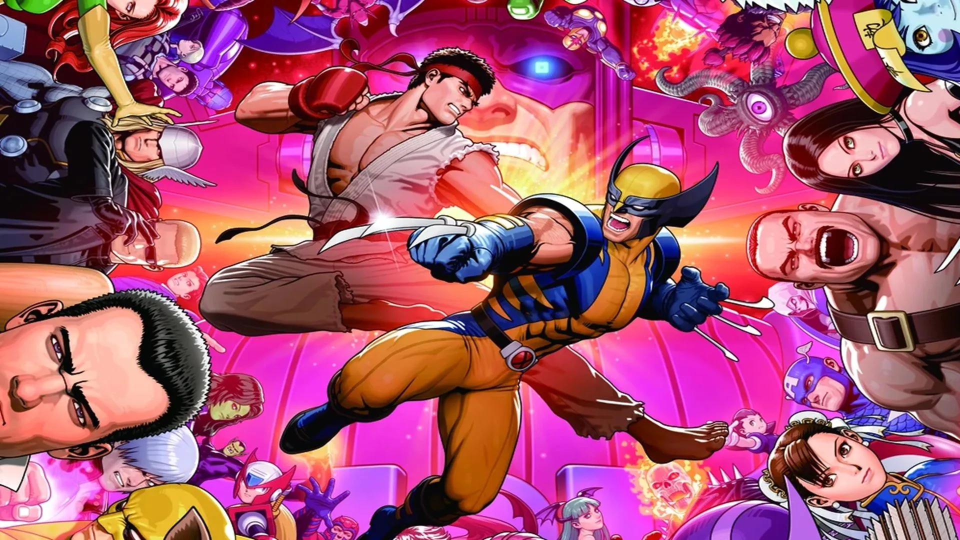 Mai Shiranui và các nhân vật game đối kháng khác trong một tựa game crossover