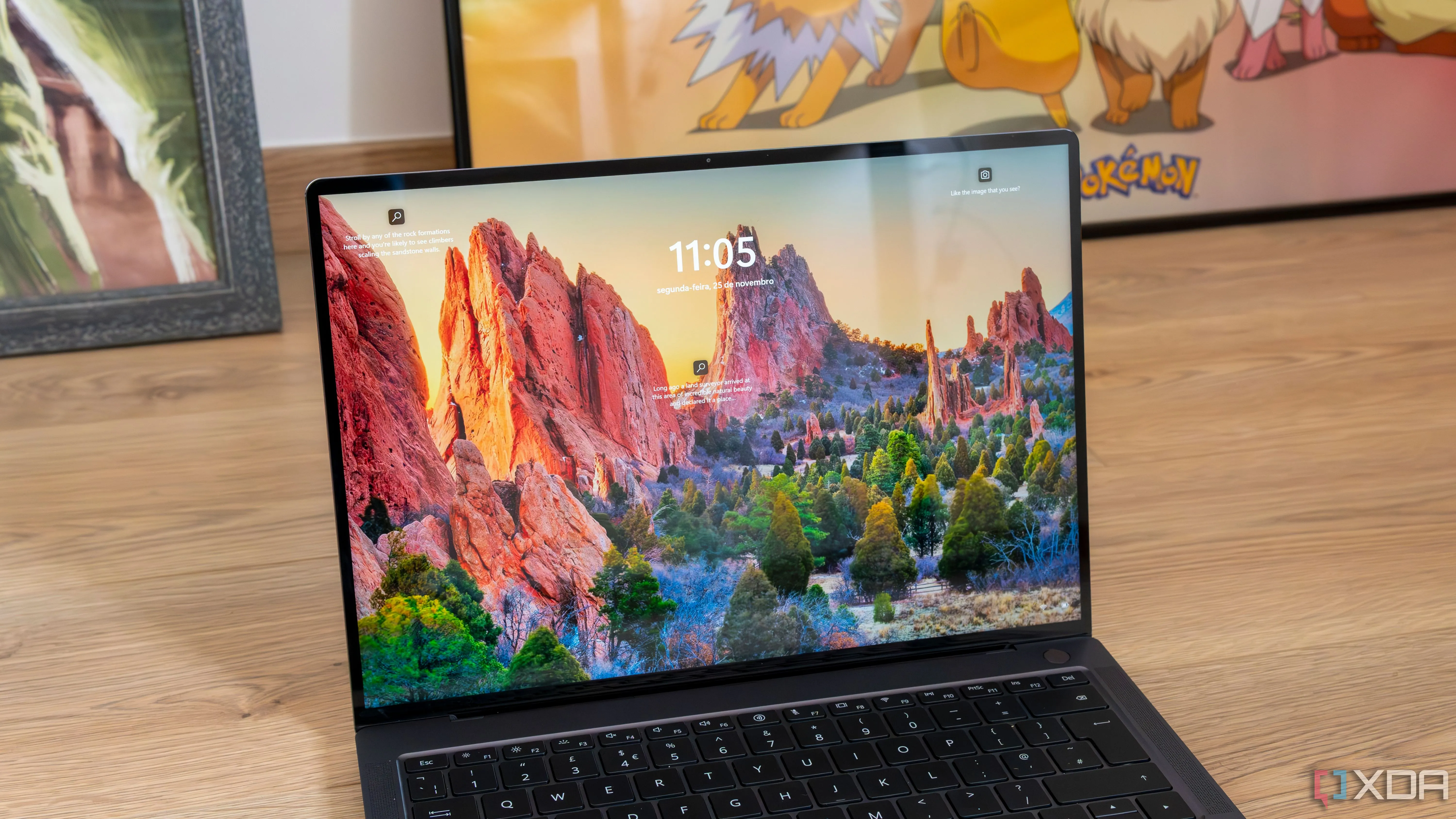 Màn hình khóa Windows 11 với thiết kế hiện đại và thanh lịch