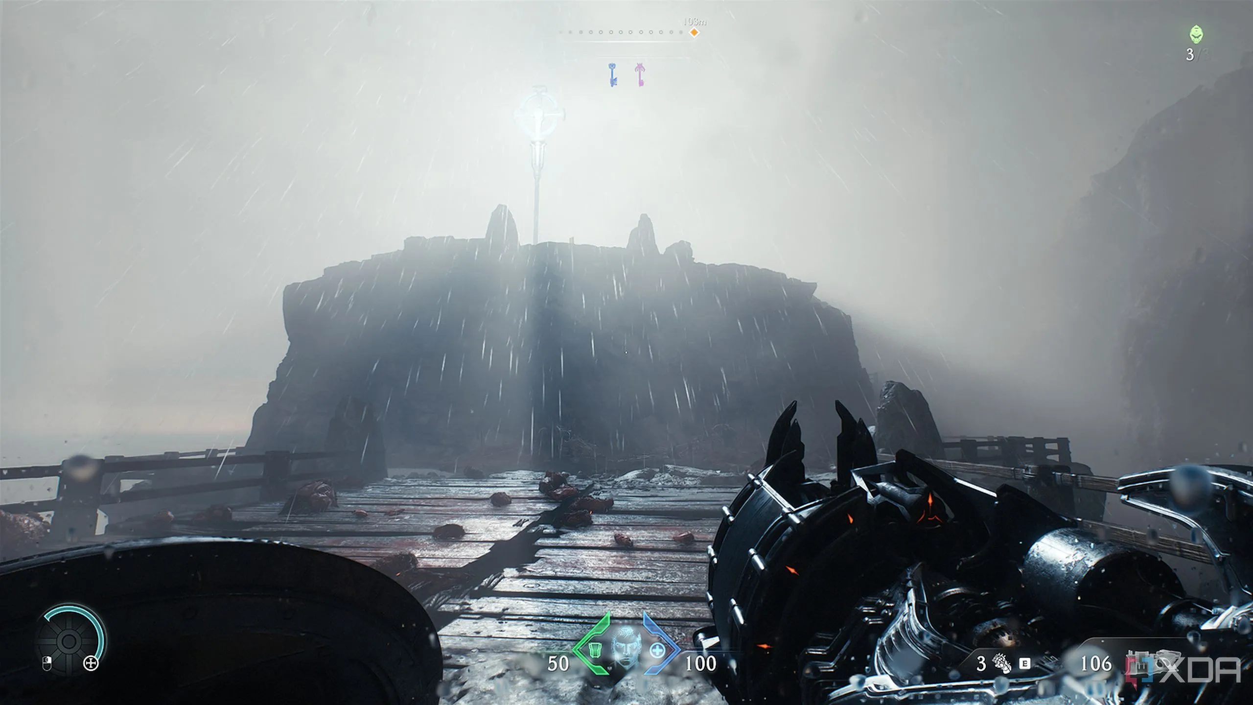 Mỏm đá phẳng nhô cao xuất hiện sau khi hoàn thành cổng ma quỷ, dẫn đến Codex Page 1