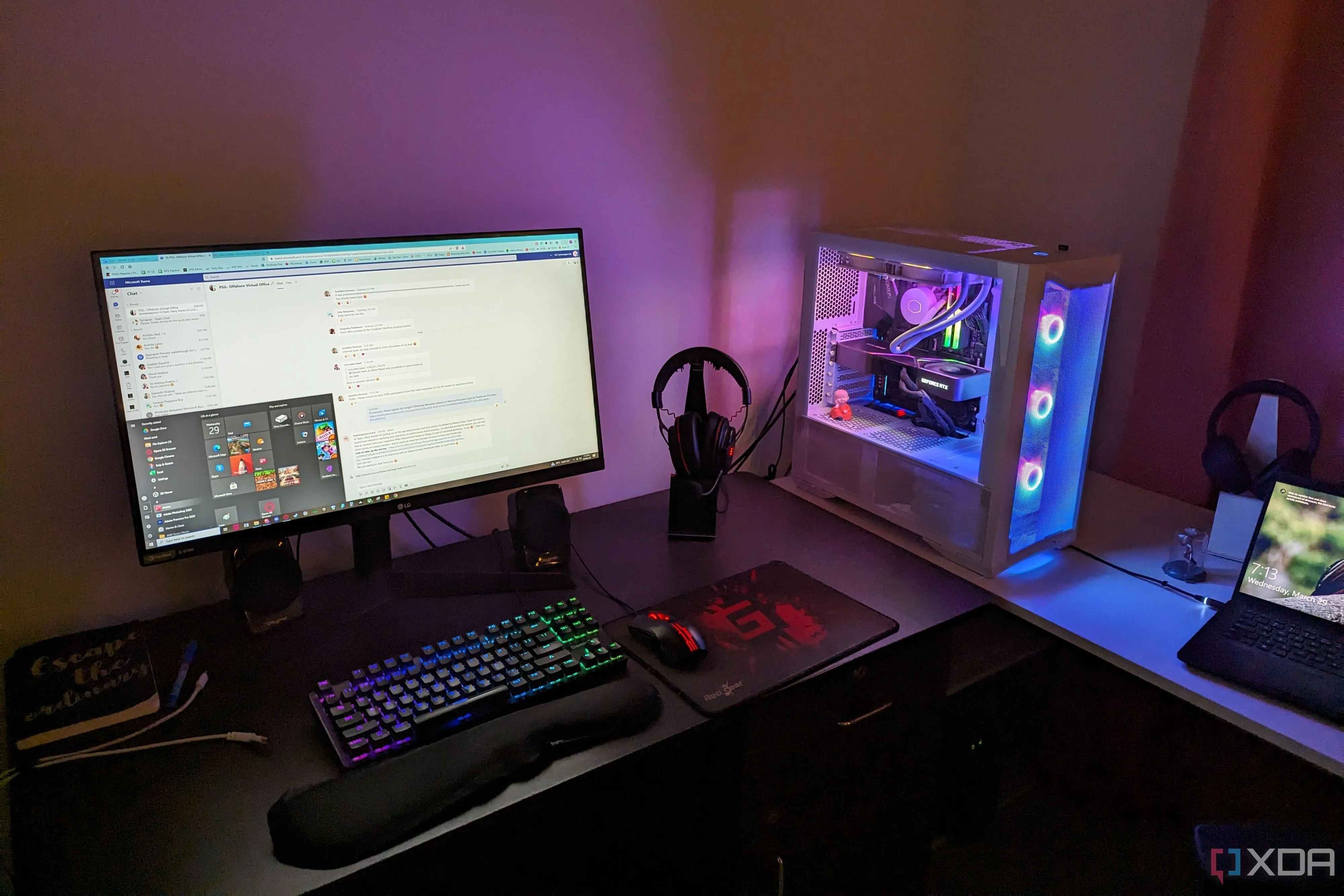 Một bộ PC Gaming cấu hình cao với đèn RGB và màn hình hiện đại, nhưng liệu trải nghiệm chơi game có thực sự tốt hơn?