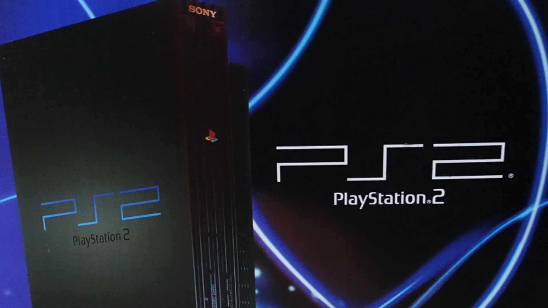 Một góc nhìn tổng thể về thiết kế console PlayStation 2, biểu tượng của kỷ nguyên gaming đỉnh cao.