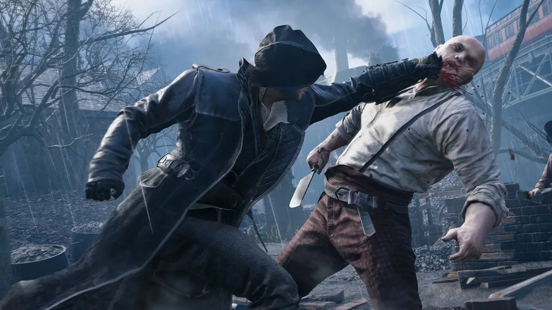 Một khung cảnh từ Assassin's Creed Syndicate, minh họa bối cảnh đô thị châu Âu thế kỷ 19, tiền đề cho sự phát triển công nghệ trong game