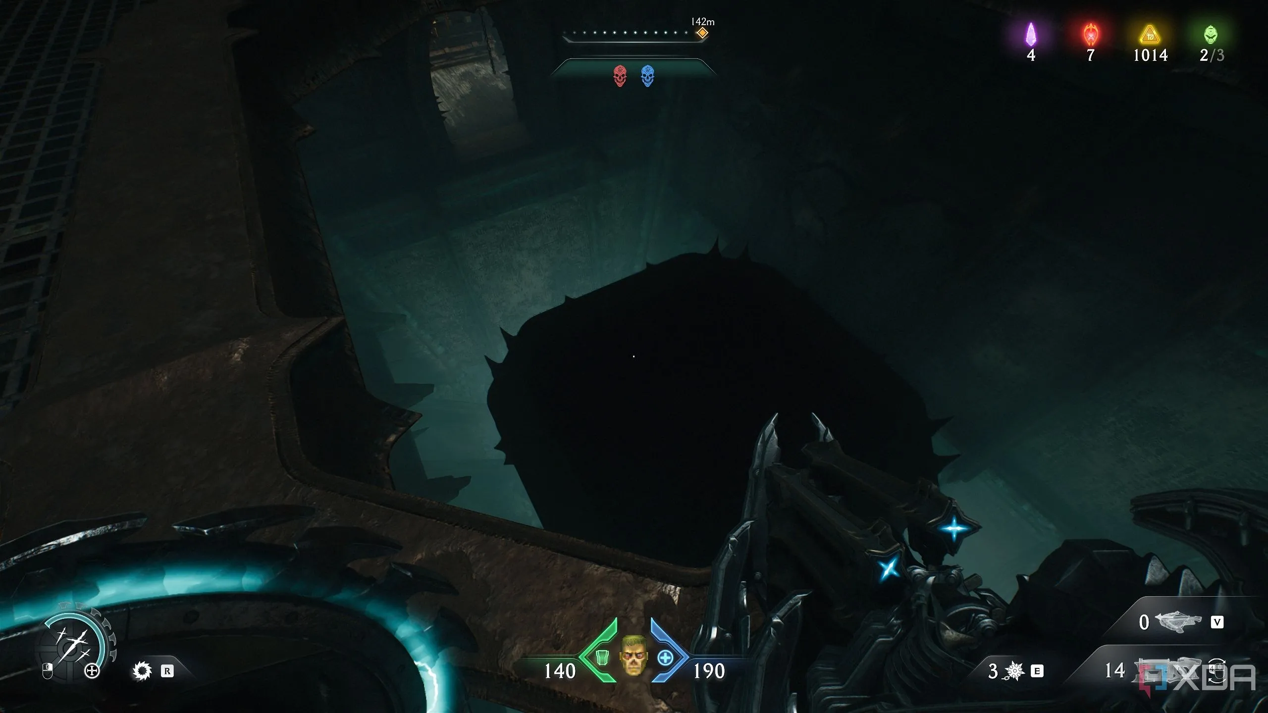 Nền tảng piston đang đi xuống trên thuyền trong Chapter 19 Doom: The Dark Ages