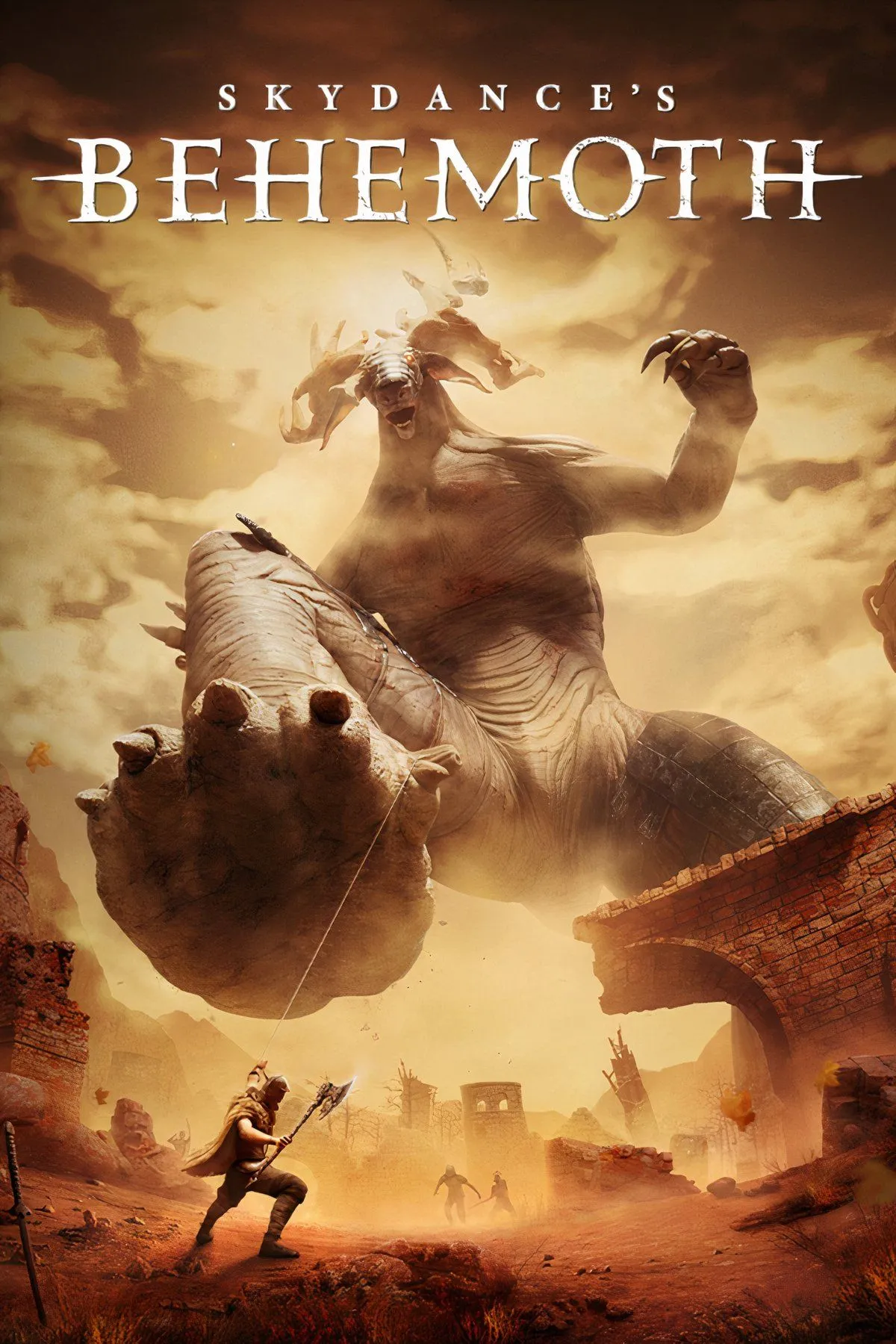 Người chơi đối mặt với Behemoth khổng lồ trong game Skydance's Behemoth VR với đồ họa tối tăm