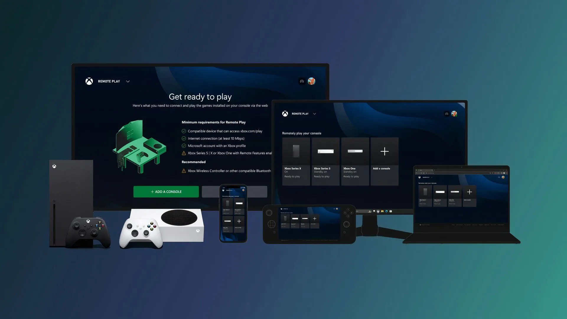Người dùng trải nghiệm Xbox Remote Play trên điện thoại, chơi game trực tiếp từ console của họ