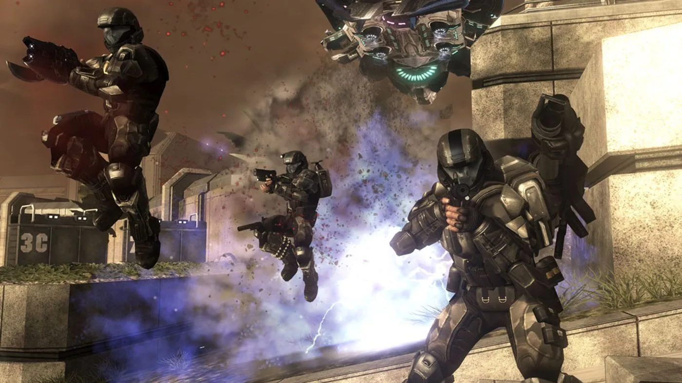Người lính ODST chiến đấu trong chế độ Firefight của Halo 3: ODST