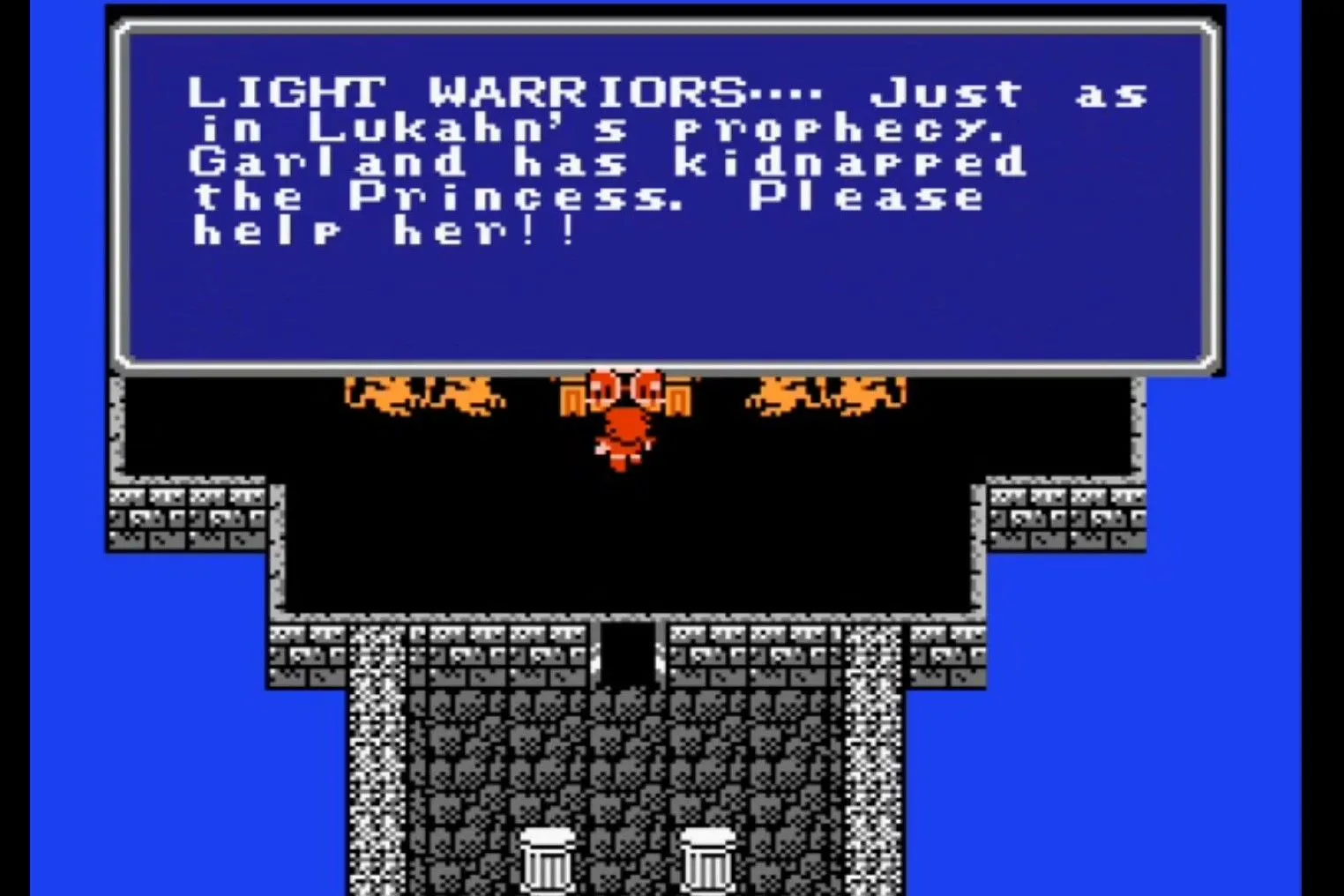 Nhận nhiệm vụ trong Final Fantasy NES