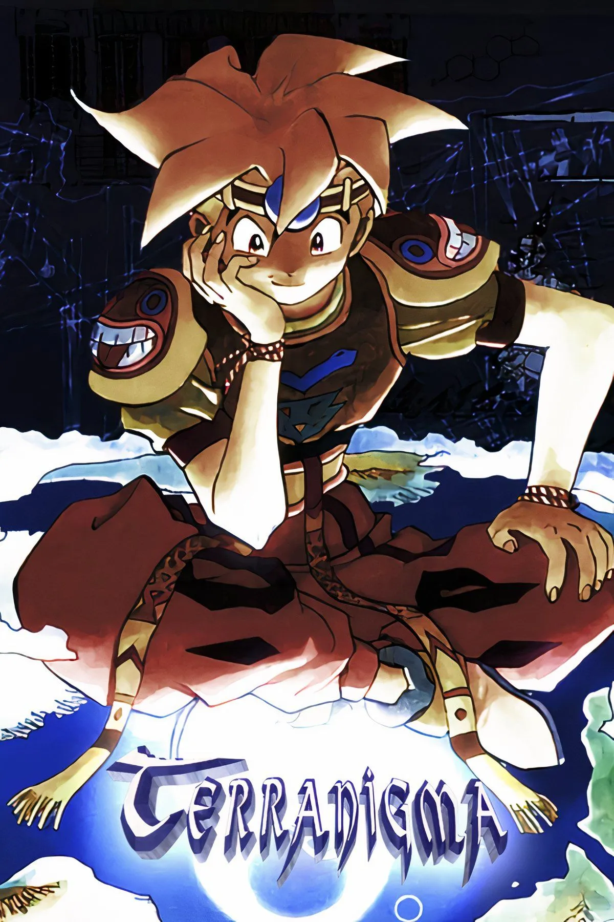 Nhân vật Ark từ game Terranigma trên SNES trong một cảnh phiêu lưu hành động