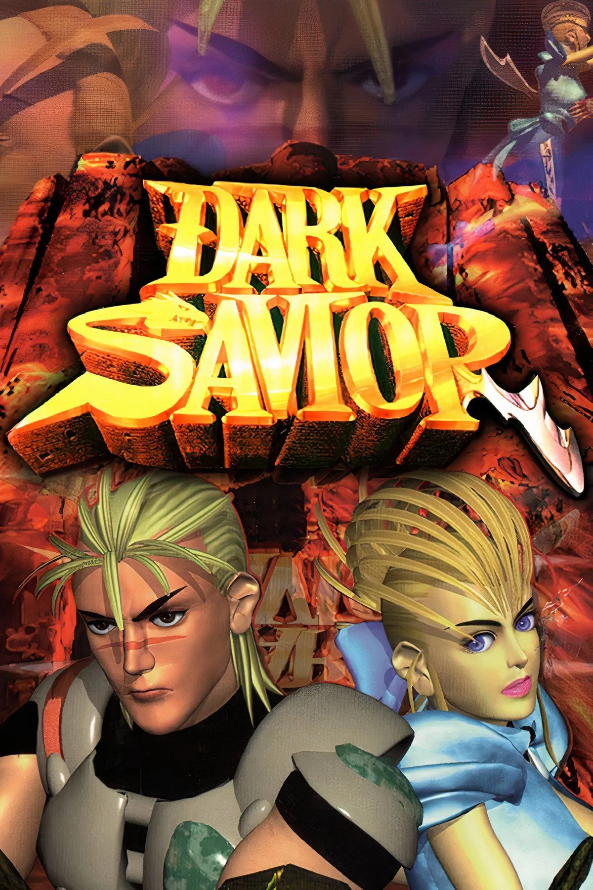 Nhân vật chính Ol Carian trong Dark Savior, một game platformer hành động với cốt truyện phân nhánh độc đáo trên Sega Saturn.