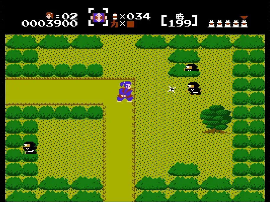 Nhân vật chính trong The Mysterious Murasame Castle trên Famicom Disk System