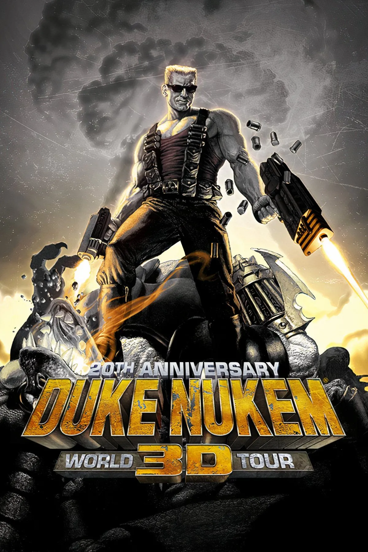 Nhân vật Duke Nukem với biểu tượng cá tính mạnh mẽ trong game Duke Nukem 3D, một FPS kinh điển.