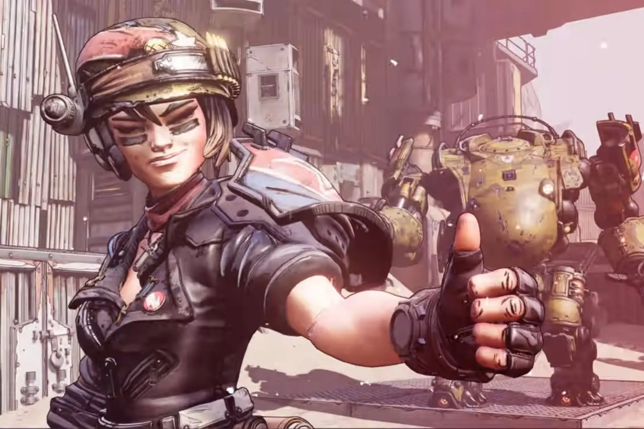 Nhân vật Moze từ Borderlands 3 thể hiện sự hào hứng trước thông tin ngày ra mắt Borderlands 4