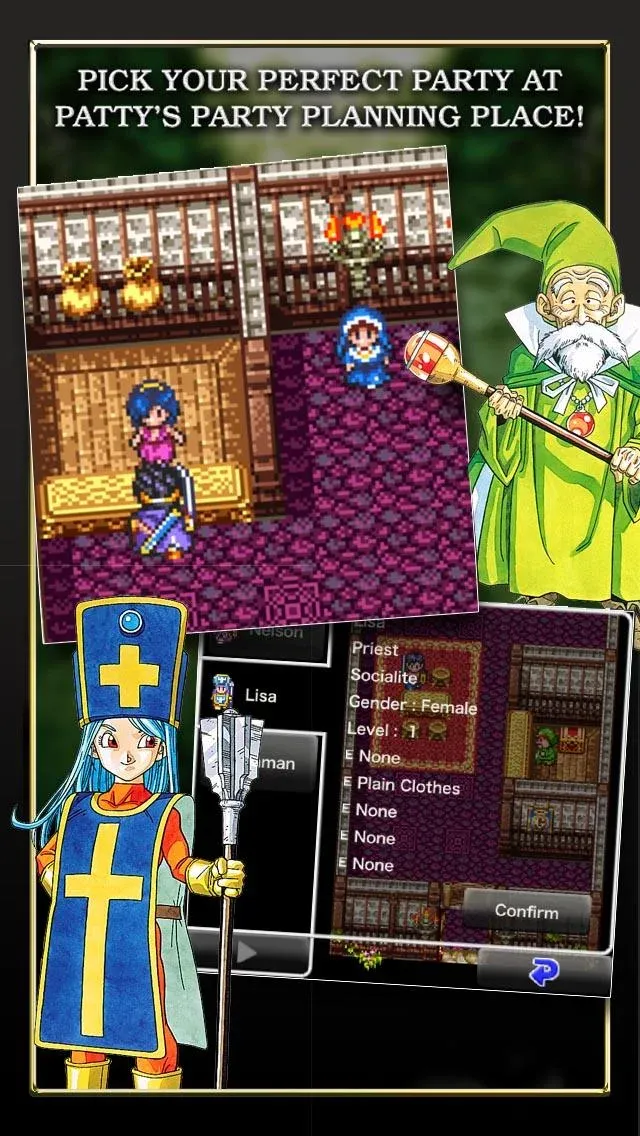 Nhân vật trong Dragon Quest III đang khám phá thế giới
