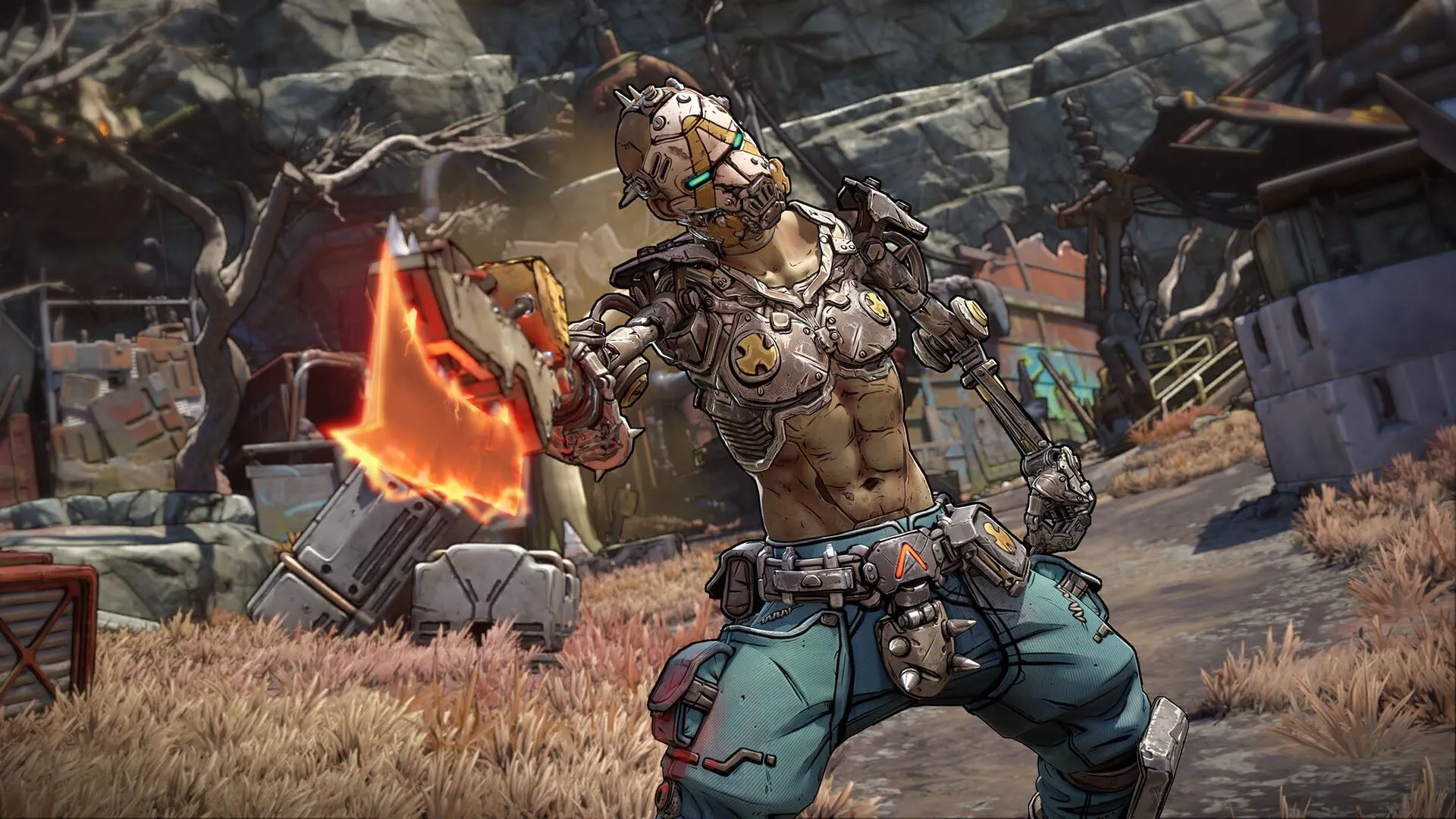 Nhân vật Vault Hunter mới trong Borderlands 4 với phong cách đồ họa cel-shaded độc đáo