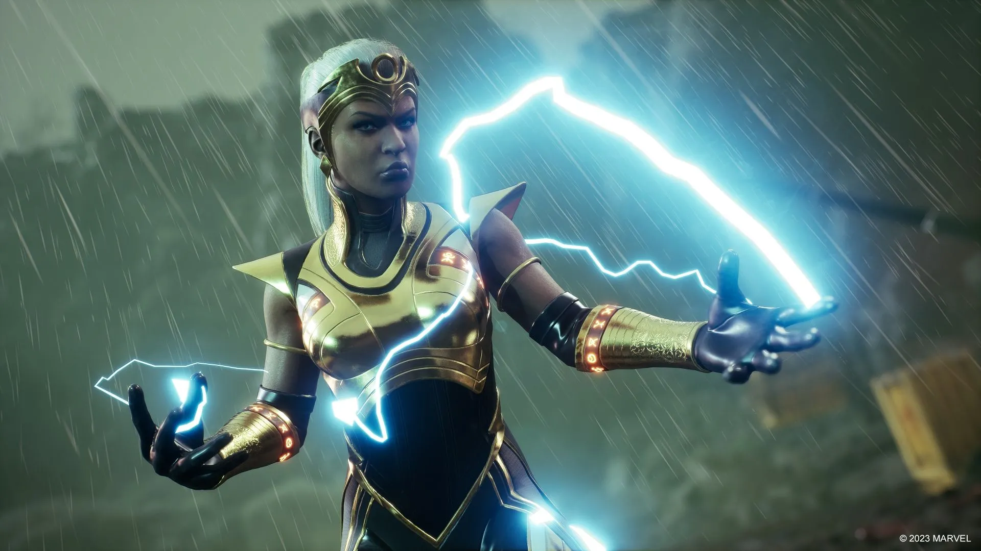 Nữ anh hùng Storm phô diễn sức mạnh trong bản mở rộng DLC của Marvel's Midnight Suns