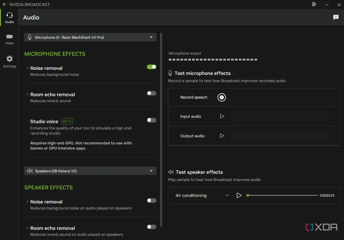 Nvidia Broadcast app với tính năng RTX Voice