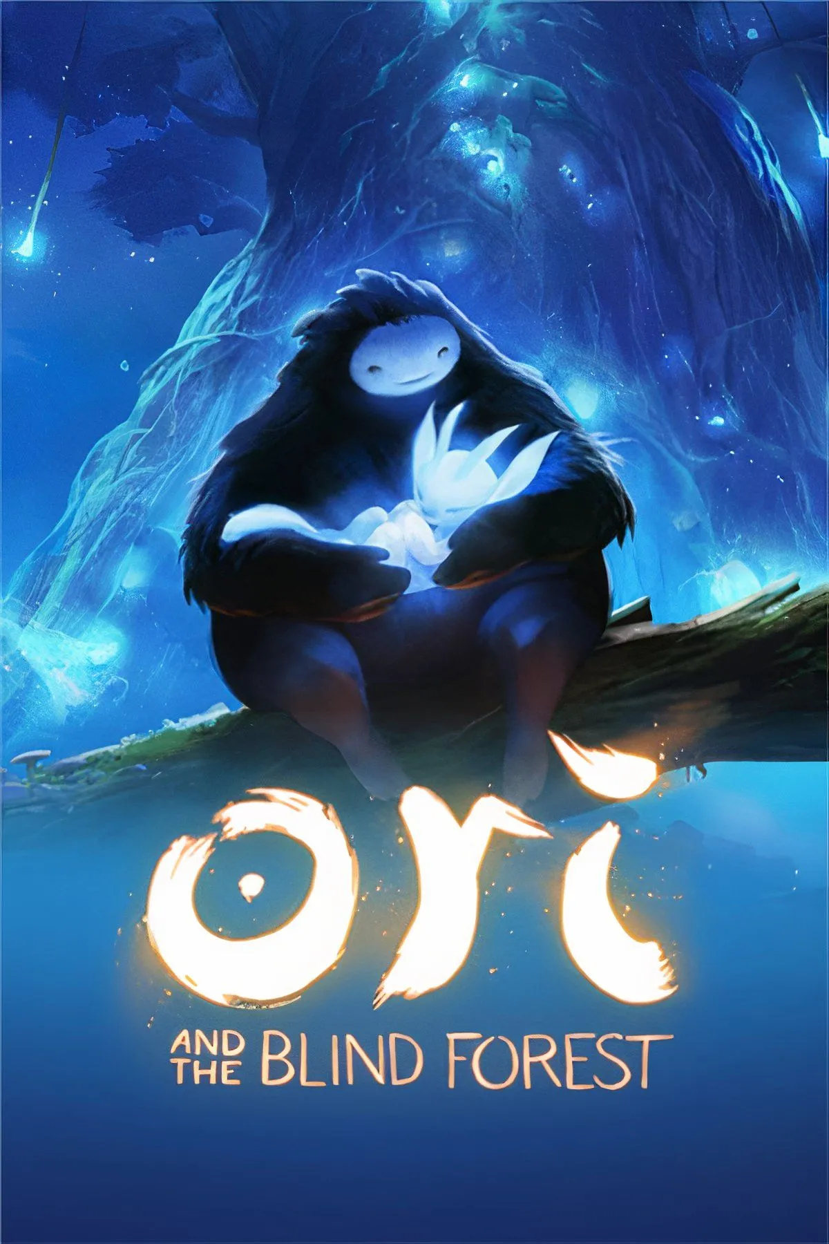 Ori và Naru trong một cảnh đẹp thần tiên của game Ori and the Blind Forest, thể hiện đồ họa tinh xảo của tựa game Metroidvania này.