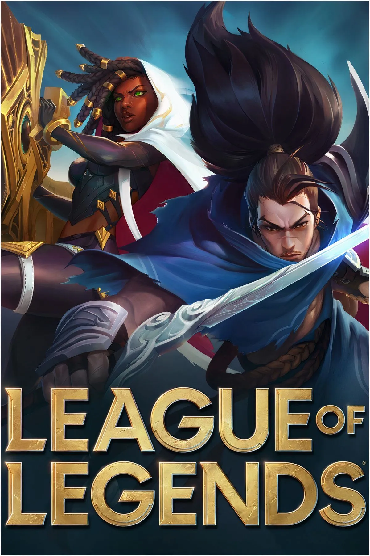 Pha giao tranh trong League of Legends với nhiều tướng sử dụng kỹ năng