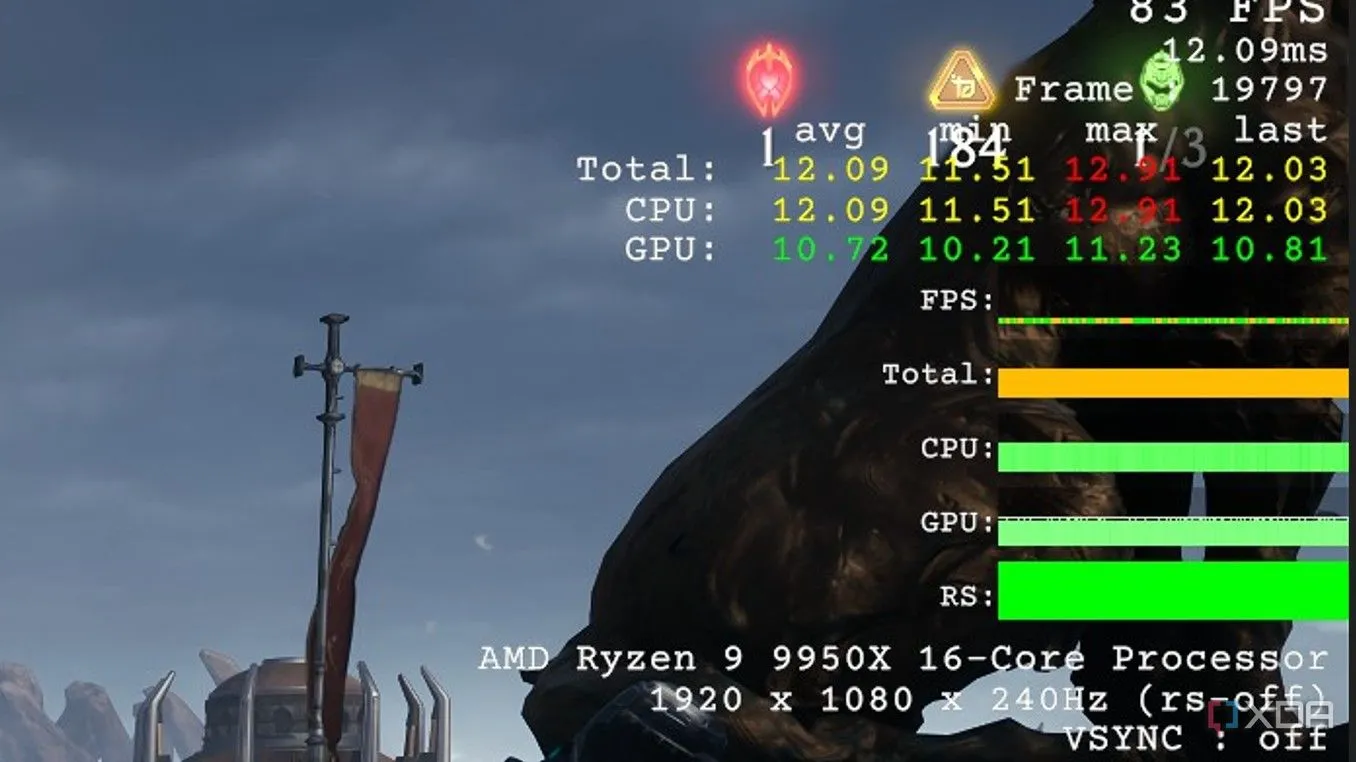 Phân tích tắc nghẽn CPU trên RTX 4060 khi chơi Doom The Dark Ages