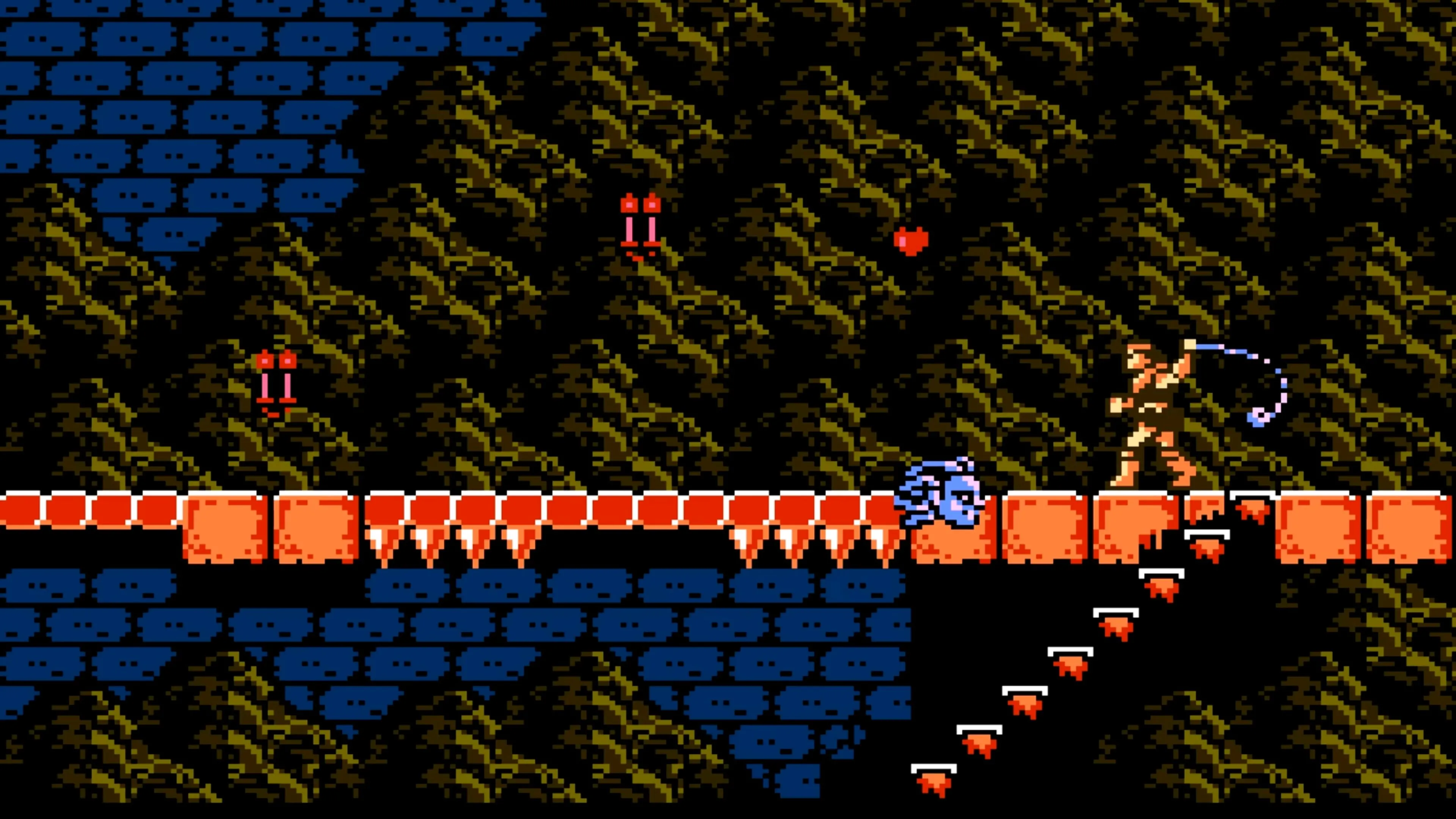 Quái vật trong Castlevania III, một cảnh gameplay cổ điển