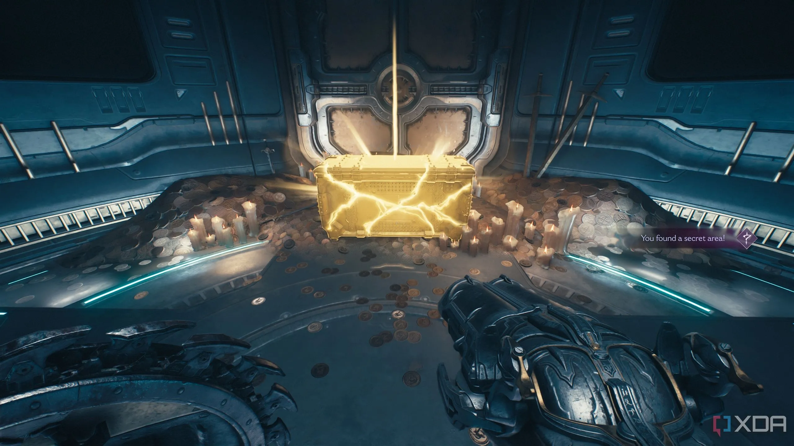 Rương vàng (gold chest) được tìm thấy trong Khu vực bí mật 5 của Doom The Dark Ages, chứa nhiều kho báu.