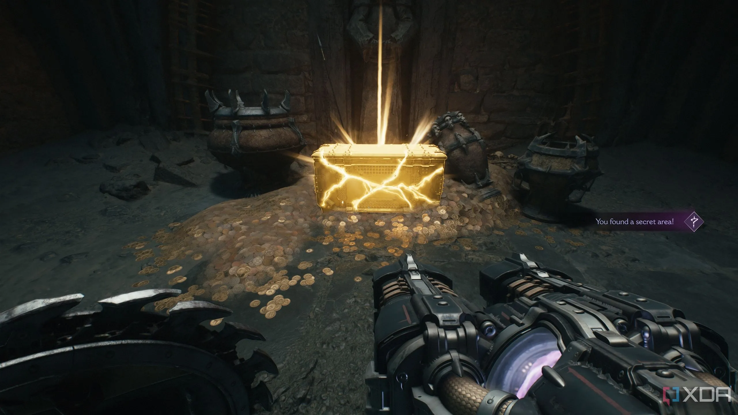 Rương vàng và khu vực bí mật 4 trong Chapter 19 Doom: The Dark Ages