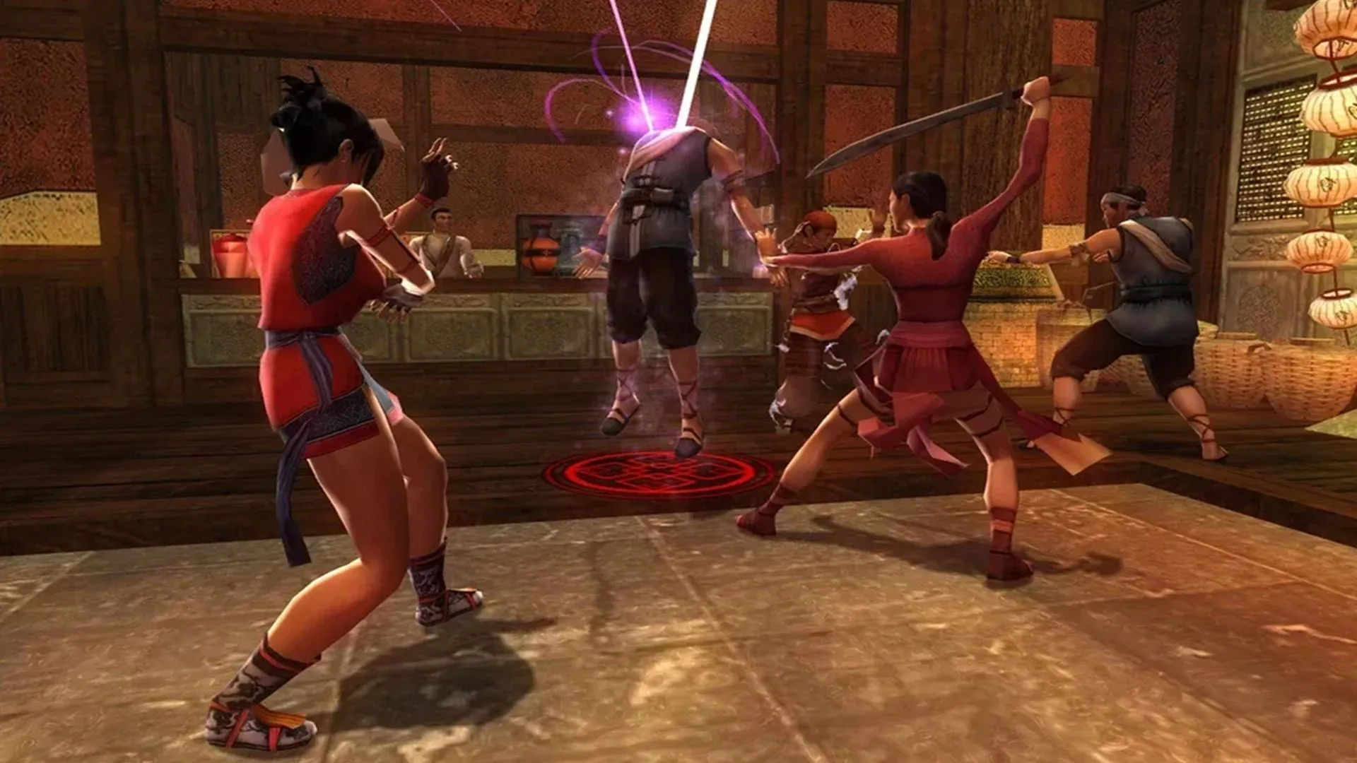 Screenshot gameplay Jade Empire, game nhập vai võ thuật phương Đông của BioWare trên Xbox