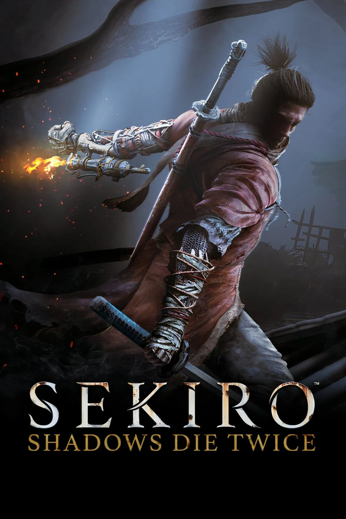 Sekiro đối mặt với một nhóm kẻ thù trong cảnh hành động cận chiến đầy kịch tính với kiếm