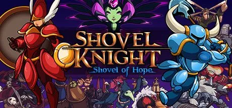 Shovel Knight với phong cách đồ họa 8-bit cổ điển, một biểu tượng của thể loại platformer.
