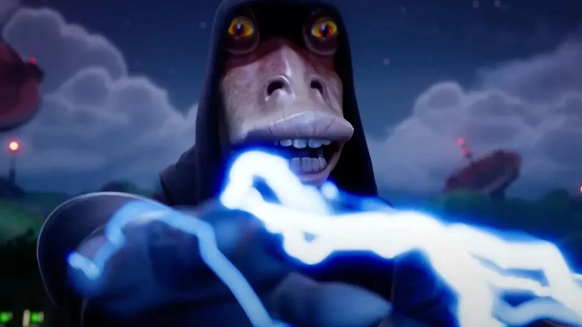 Skin nhân vật Darth Jar Jar trong sự kiện Fortnite Star Wars, minh họa sự hợp tác giữa Epic Games và Disney