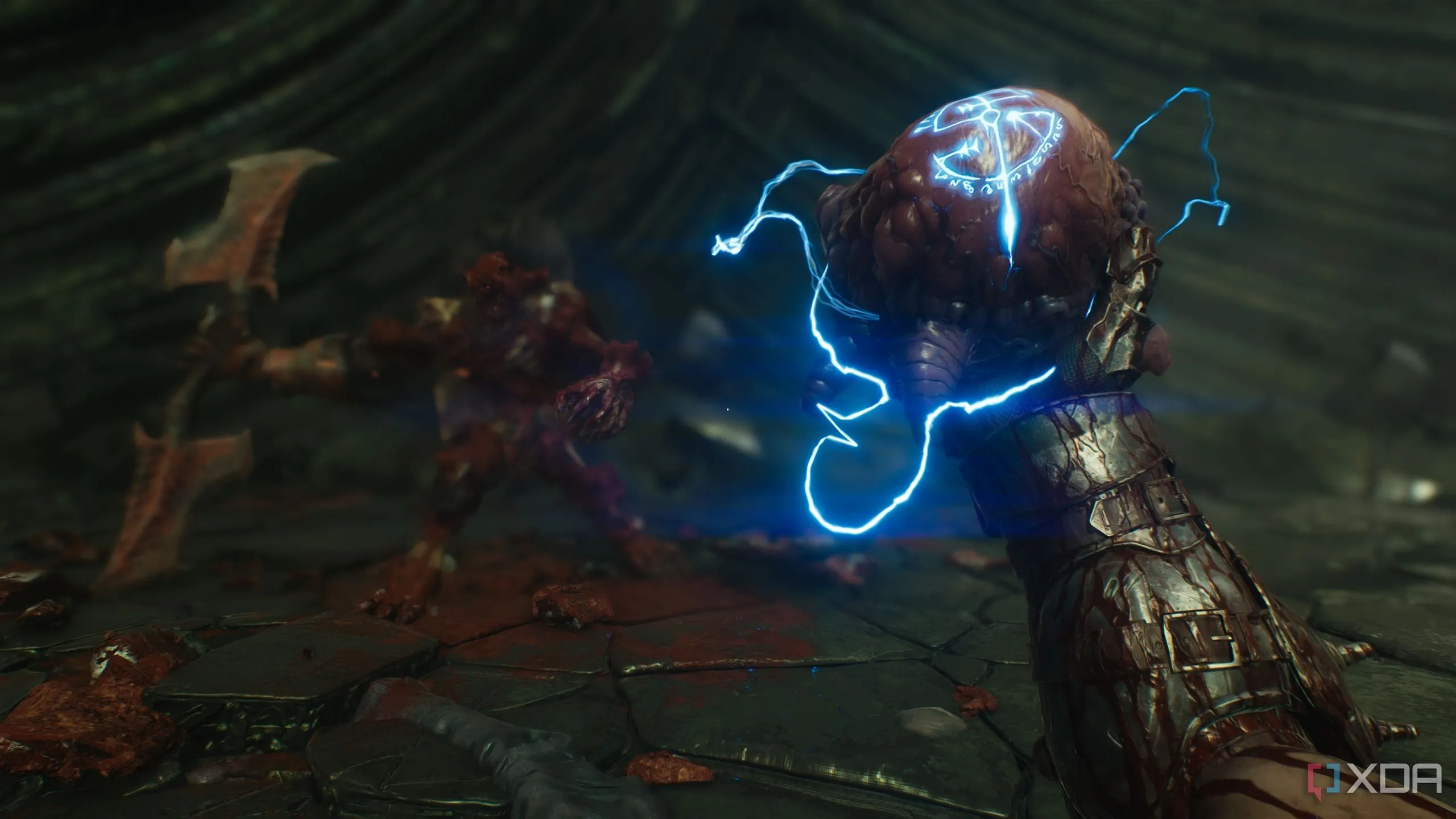 Slayer cầm Tinh hoa Quỷ hồi máu tối đa trong Chapter 15 Doom The Dark Ages.