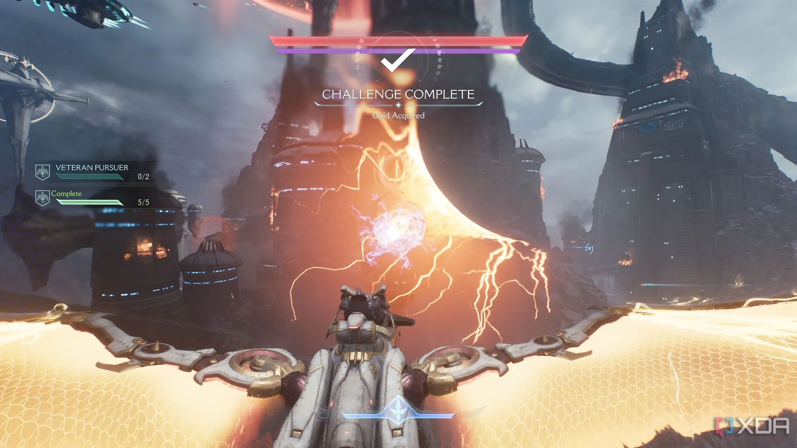 Slayer cưỡi rồng Serrat đối đầu với tàu Hell Carrier thứ nhất trong Chapter 13 của Doom The Dark Ages.