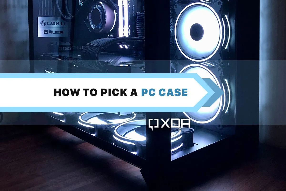 Sơ đồ minh họa các yếu tố cần cân nhắc khi lựa chọn vỏ case PC, bao gồm kích thước và khả năng tương thích linh kiện.