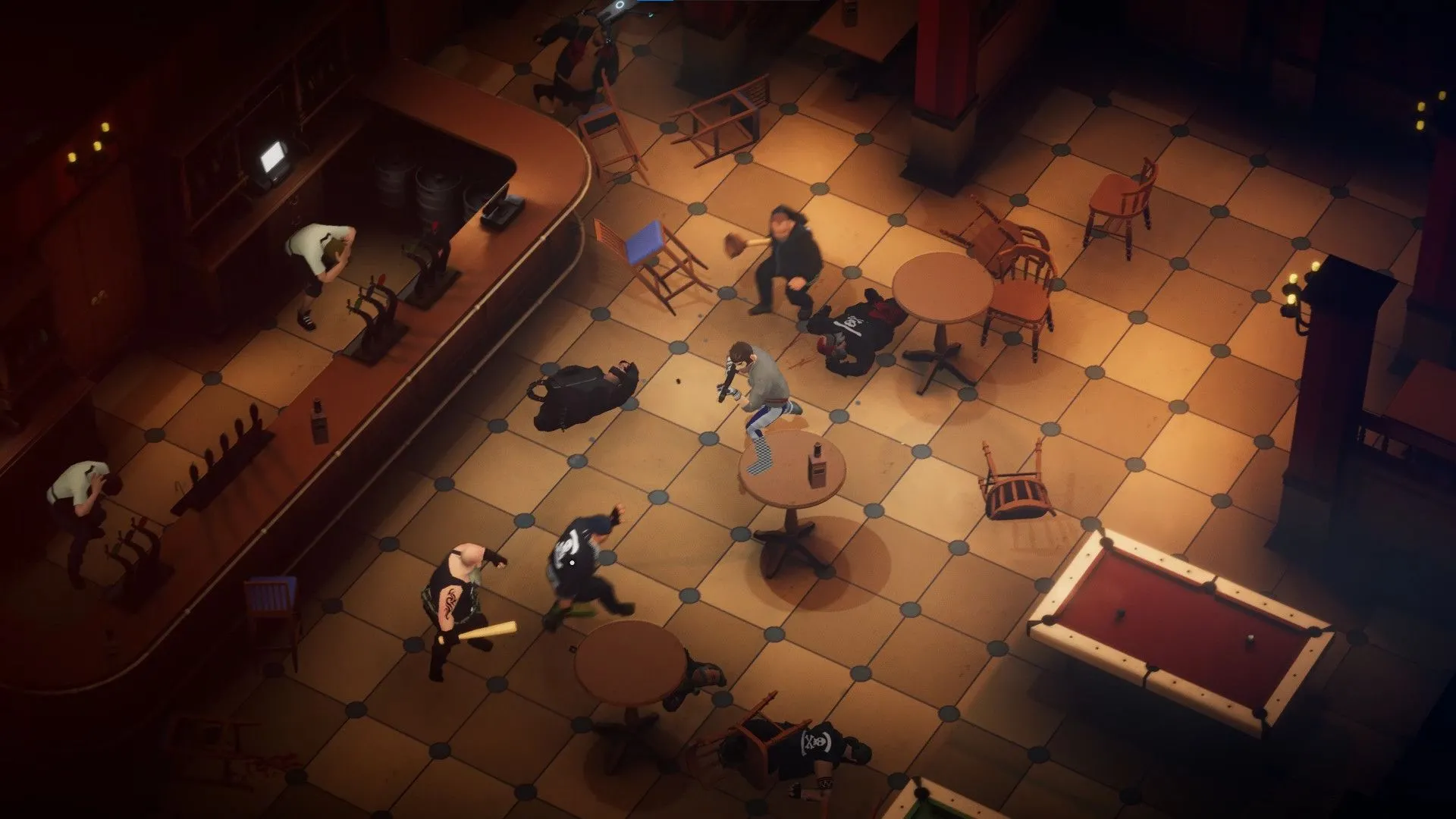 Sử dụng vũ khí đa dạng để hạ gục đối thủ trong Midnight Fight Express.